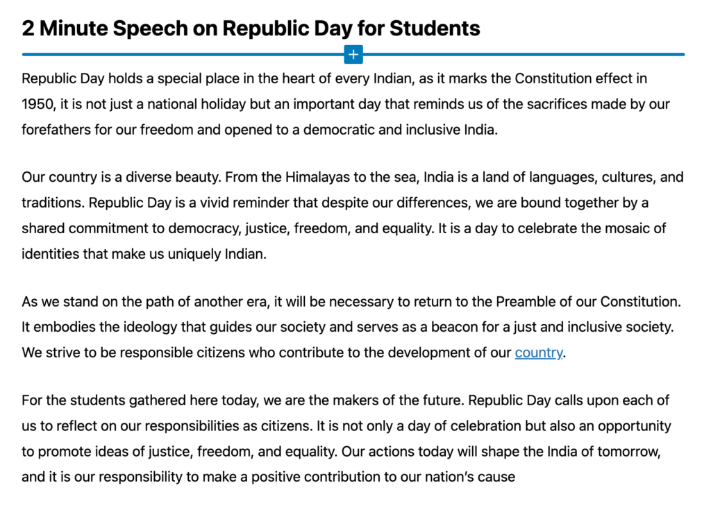 Republic Day Speech for Students | 2 Minute Speech on Republic Day