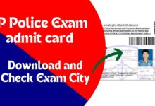 UP police exam admit card 2024 has been released. here are steps to Download and Check Exam City