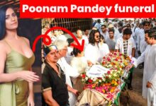 Poonam Pandey Funeral & Poonam Pandey Death Pic