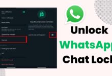 Unlock WhatsApp Chat Lock