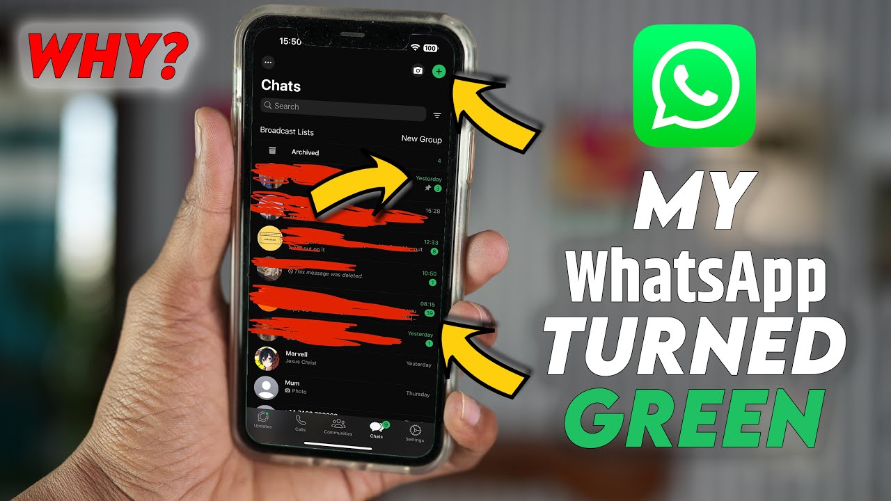 Why my WhatsApp turned green? what should i do?